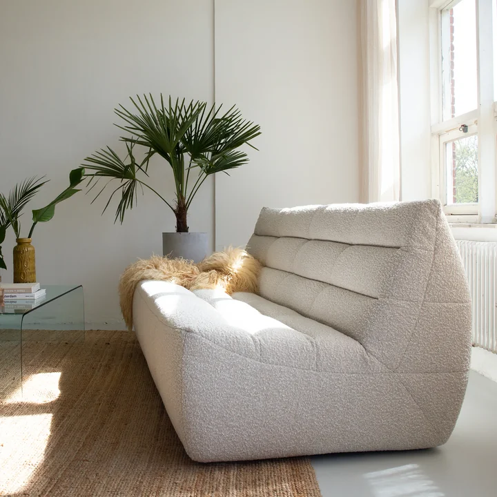 Studio Zondag - Louis 3- Sitzer Sofa, elfenbein