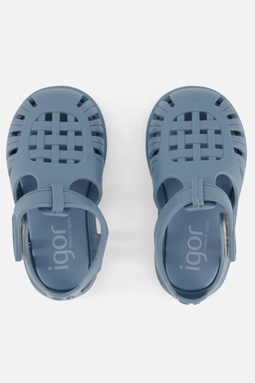 Igor Tobby Solid Sandalen blauw Rubber