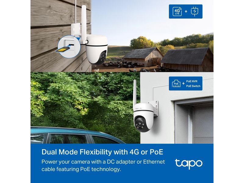 TP-Link Netzwerkkamera Tapo C501GW Aussenkamera mit Schwenk-/Neigefunktion und 4G LTE