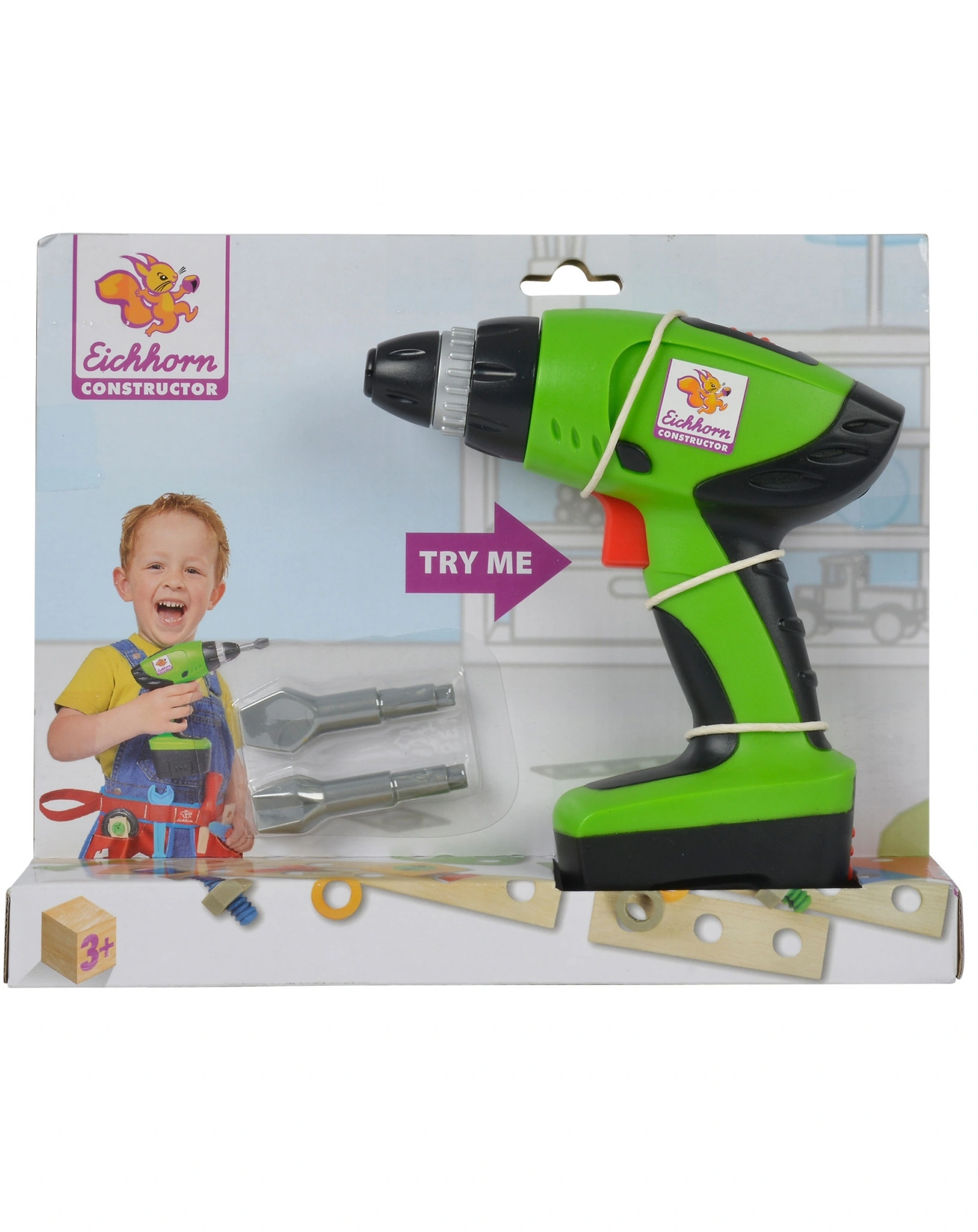 Kompakt-Schrauber CONSTRUCTOR 3-teilig in bunt