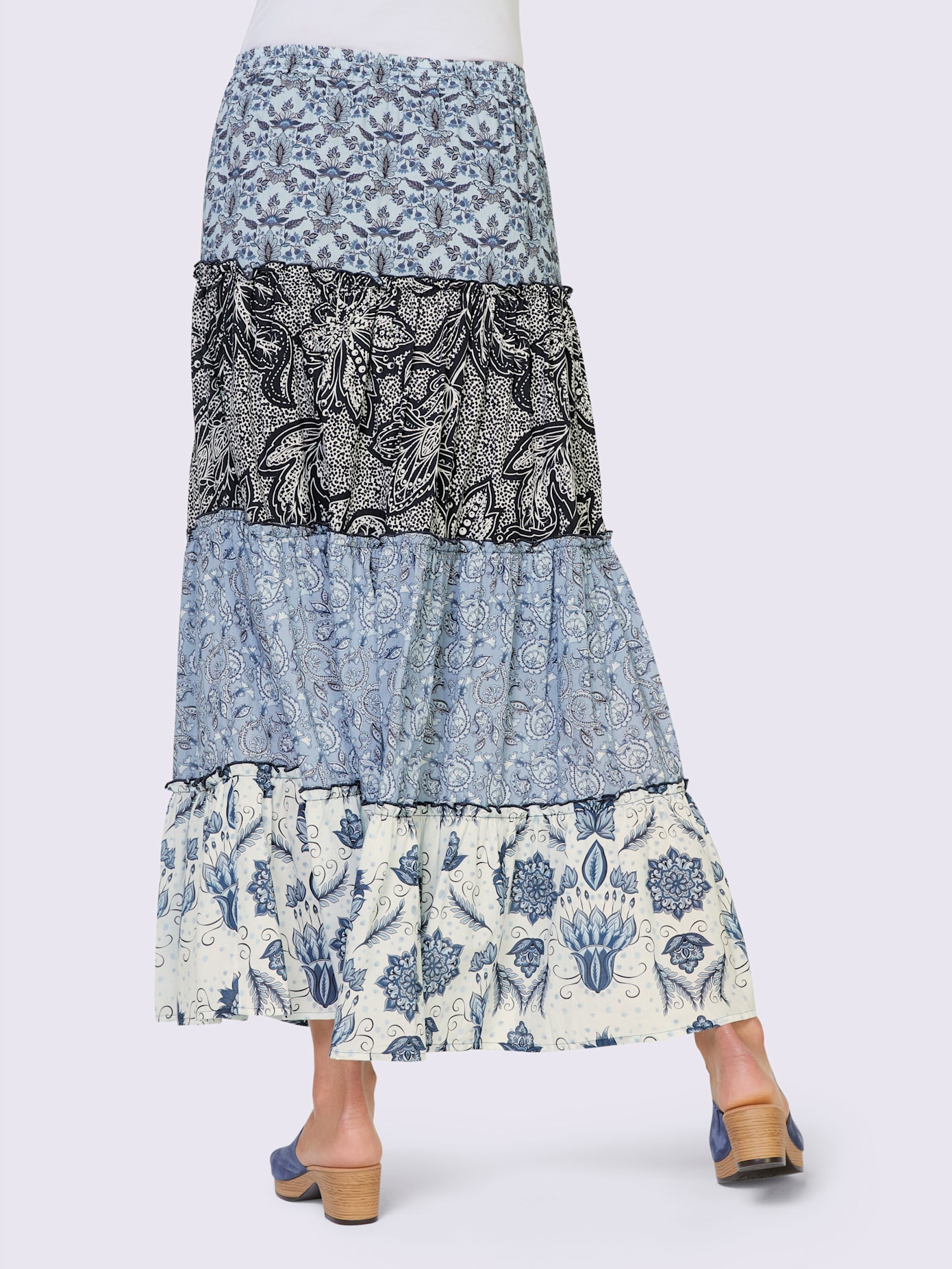 Jupe imprimée qualité tissée