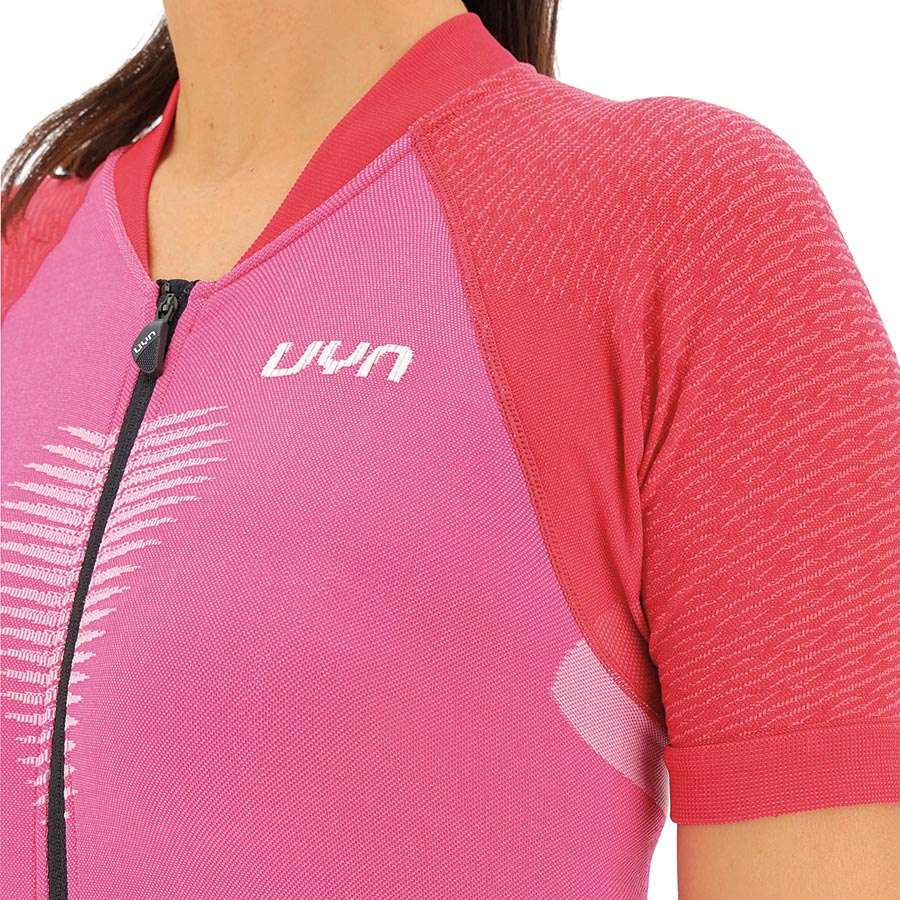 UYN Granfondo Fietsshirt Korte Mouwen Roze/Rood Dames