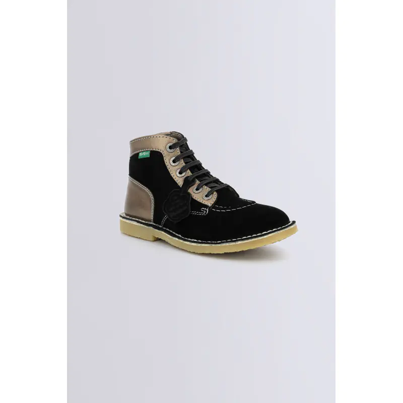 KICKLEGEND NOIR BRONZE BOTTINES Cuir Femme