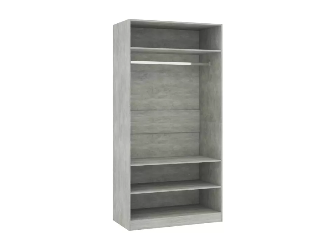 Garde-robe Gris cement 100 x 50x200