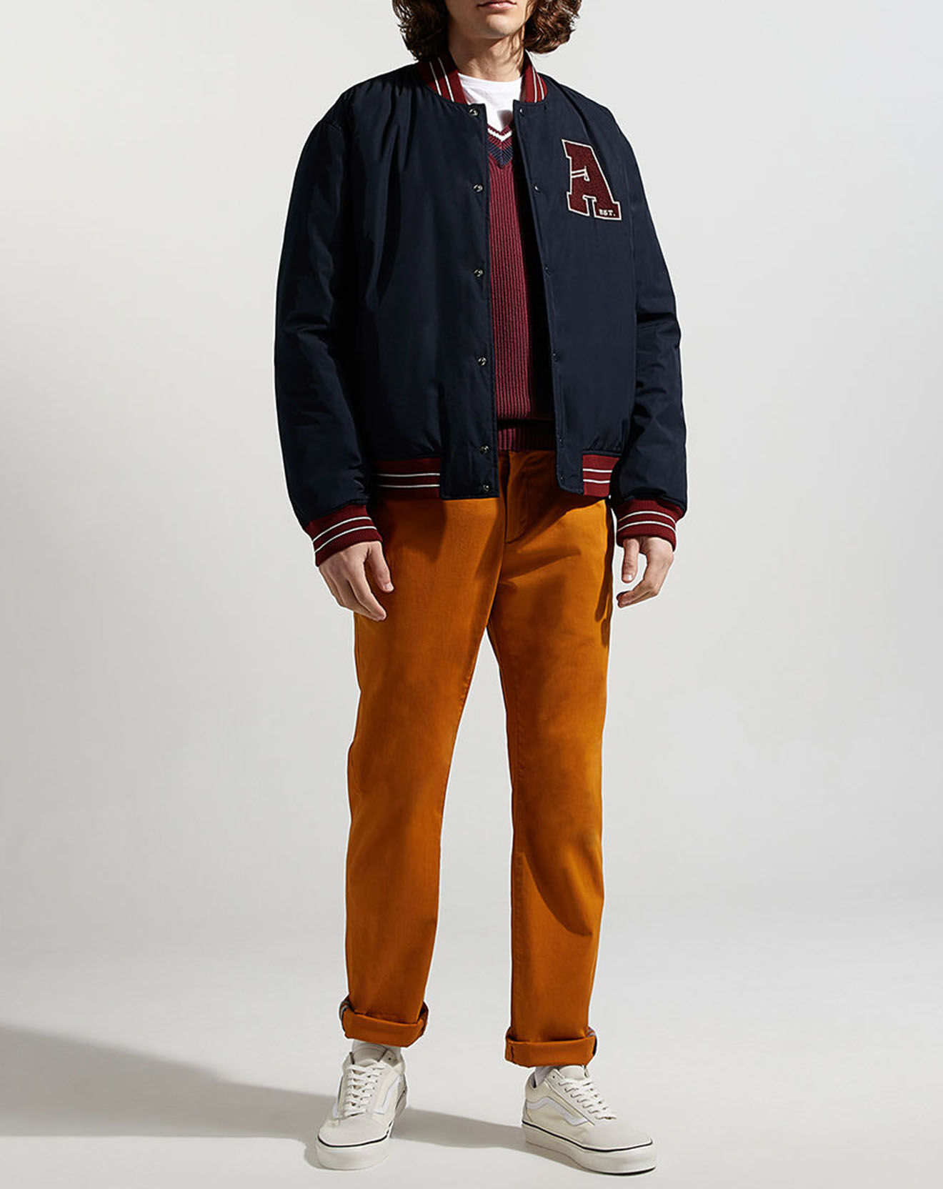 Galeries Lafayette Teddy varsity paddy bleu marine