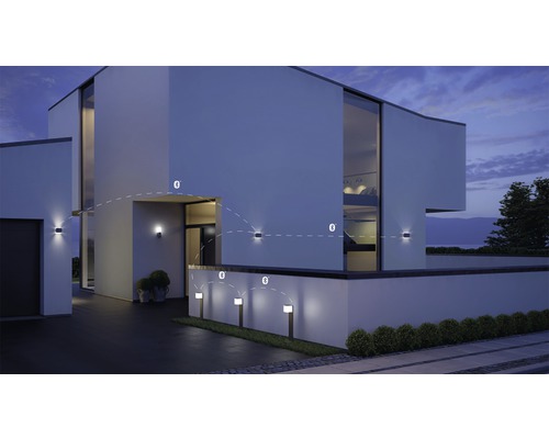 Steinel Sensor LED Buitenlamp 9.1W 610 lm 3000 K Bluetooth, Nachtlampfunctie, Soft Start L 835 SC antraciet