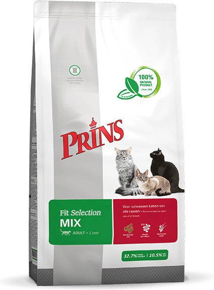 Prins kattenvoer Fit Selection Mix adult 10 kg
