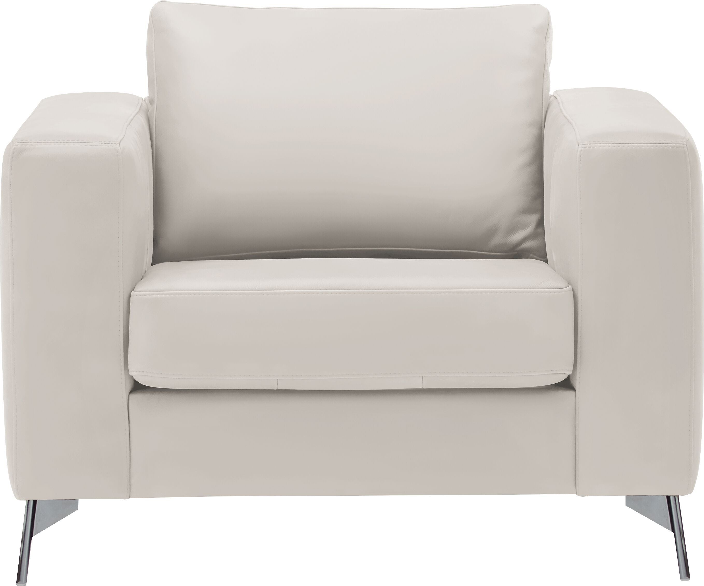 DIENER Sessel - Hellgrau / B: 99.0 cm x T: 92.0 cm x H: 81.0 cm