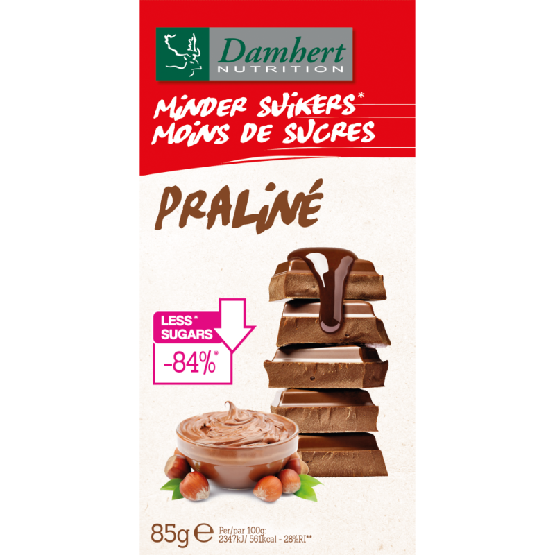 Damhert Chocoladetablet Praliné 85gr