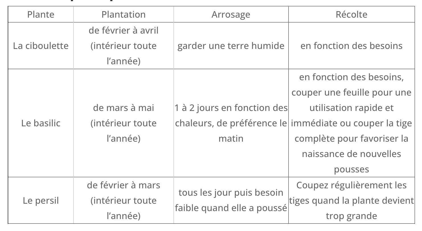 Cultivea kit prêt à pousser d’herbes aromatiques - jardin potager d’intérieur - (ciboulette, basilic persil)