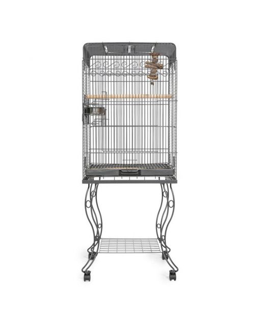 Keddoc Vogelkooi Conure - Vogelverblijven - 51x51x155 cm Antraciet