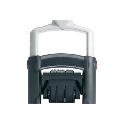 Trodat Professional 5430 - Tampon dateur métallique + 2 lignes de texte personnalisables - zone d'impression 41 x 24 mm