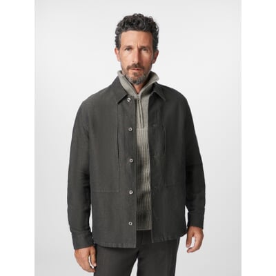 Herren-Hemdjacke, Anthrazit