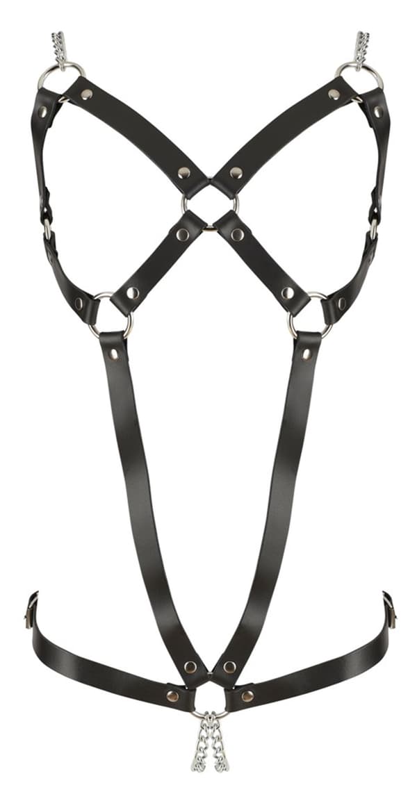 Lær Harness med Kjede S-L