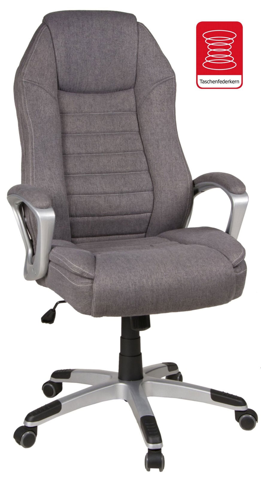 Chefsessel Dirk schwarz/ grau