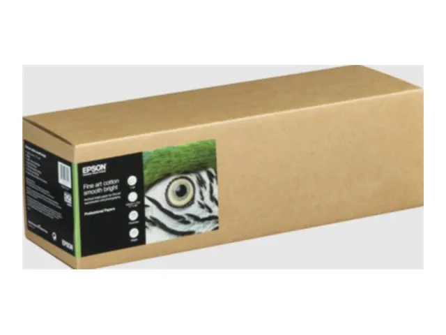 Epson Fine Art II - Bomuld - mat - 490 my - glat lys - Rulle (43,2 cm x 15 m) - 300 g/m² - 1 rulle(r) boks - kludepapir
