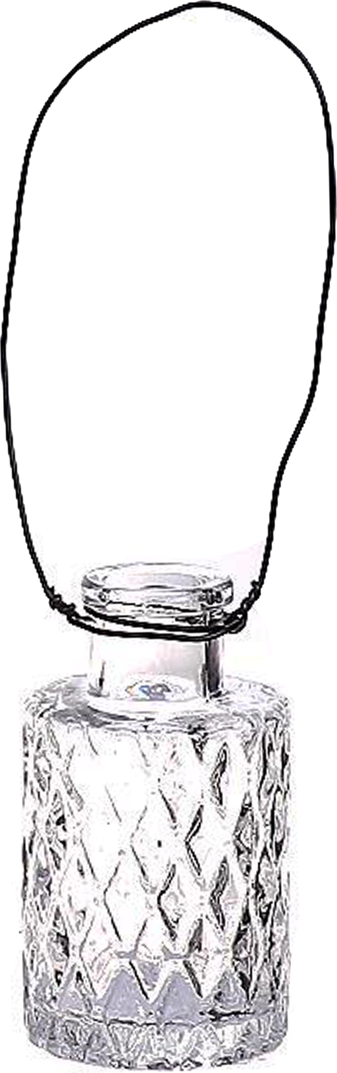 Duif vaas Louvre transparant D 5 H 9 cm