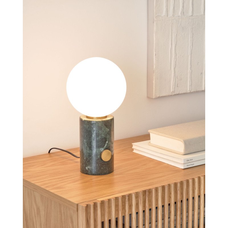 Lampe à poser Lonela en marbre finition verte
