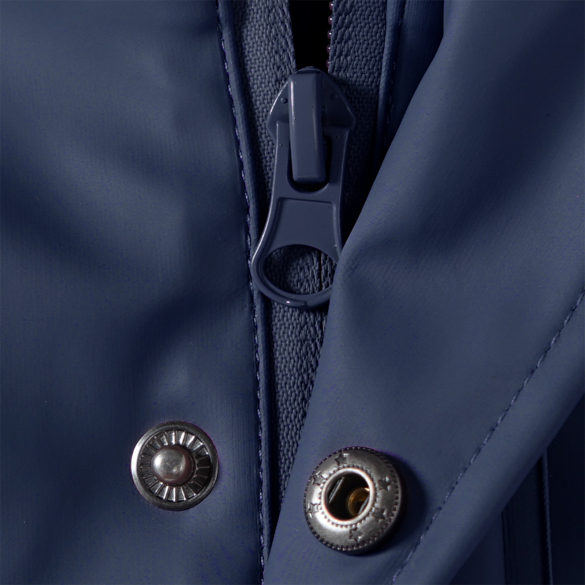 Famy Baby Regenjacke mit gestepptem Futter dunkelblau
