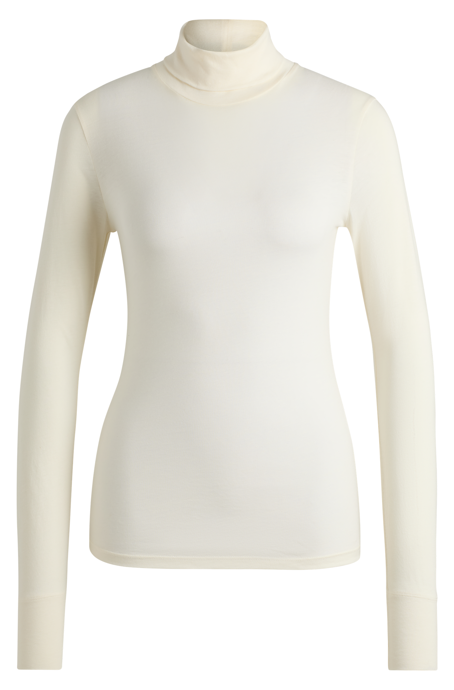 Col roulé cintré | Beige