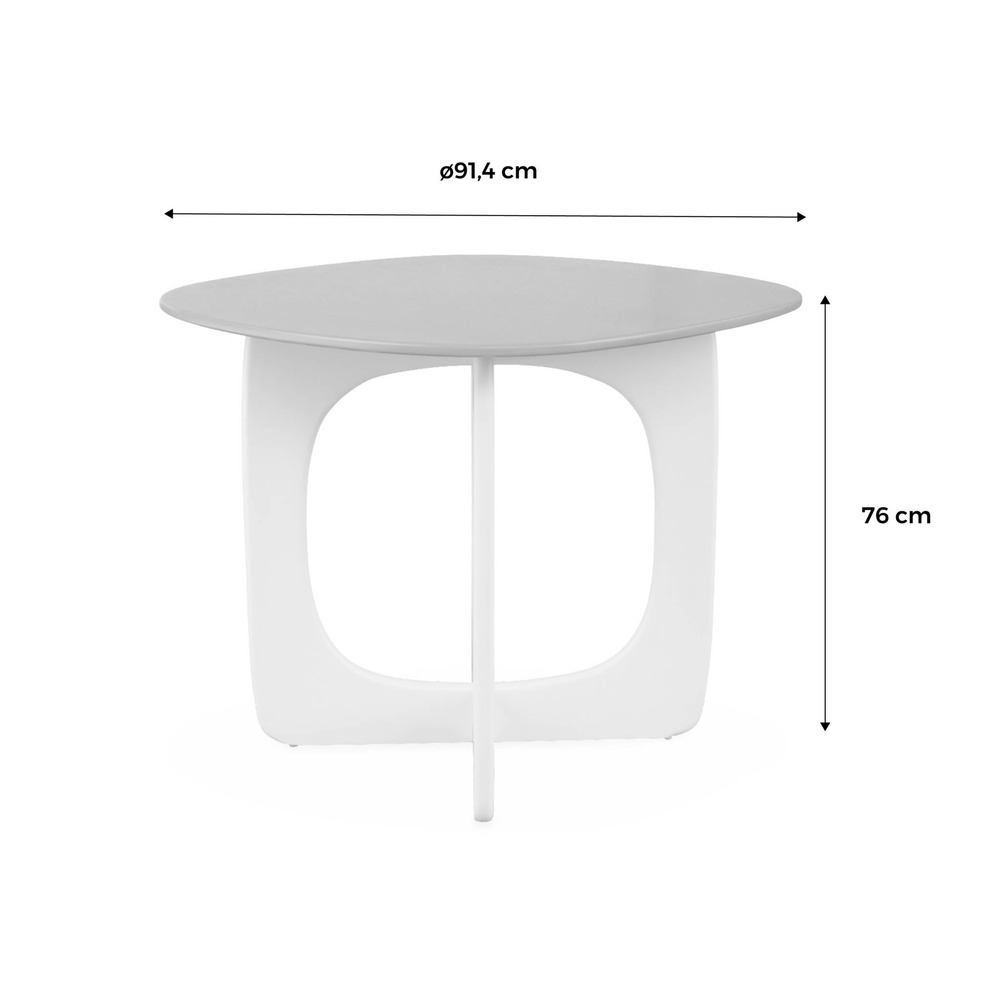 Table à manger carrée 4 places mdf et placage chêne 91.4cm