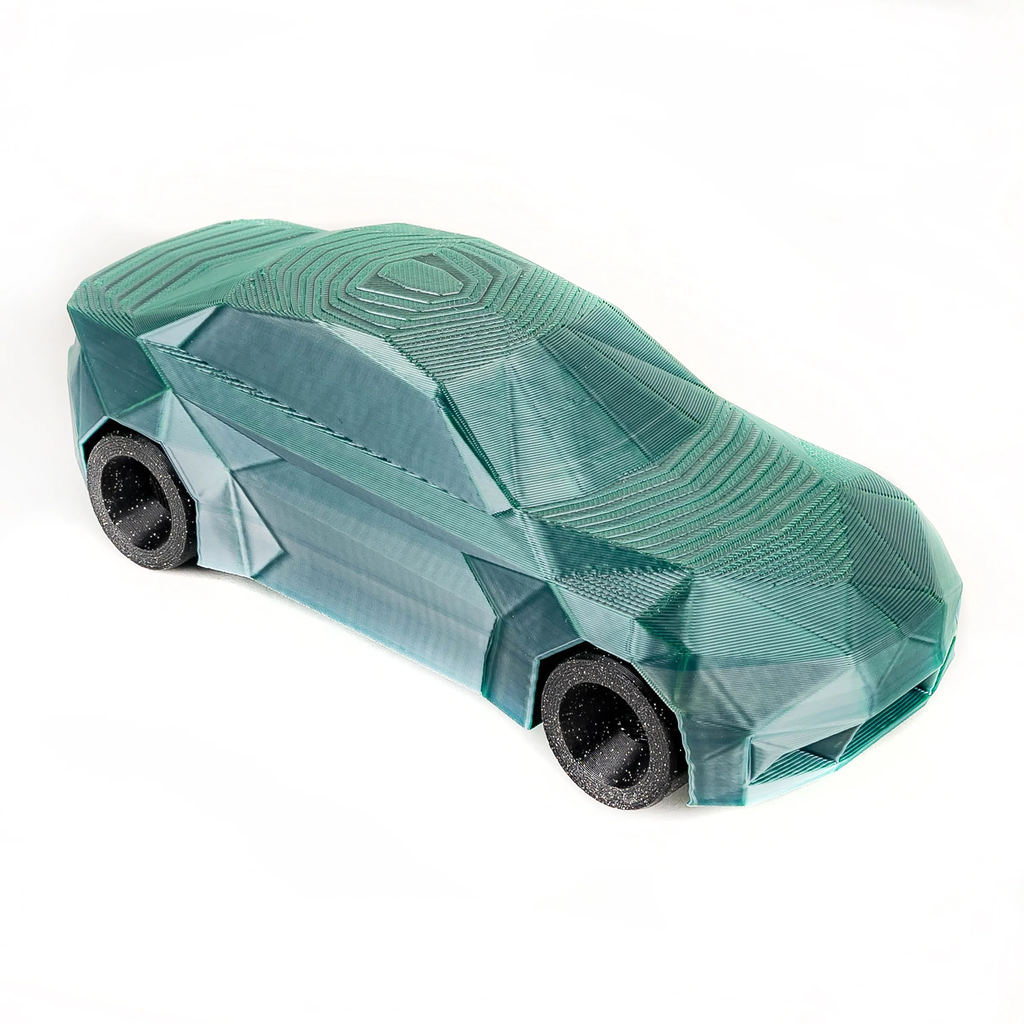 Polymaker  Panchroma™ PLA Dual Silk Jadeite (Green-Chrome), 1,75 mm / 1000 g    Zweifarbige Magie mit Seidenglanz in Jadeite