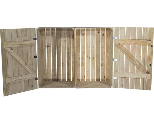Houten kist, natuurlijke afwerking, 85x46x55 cm