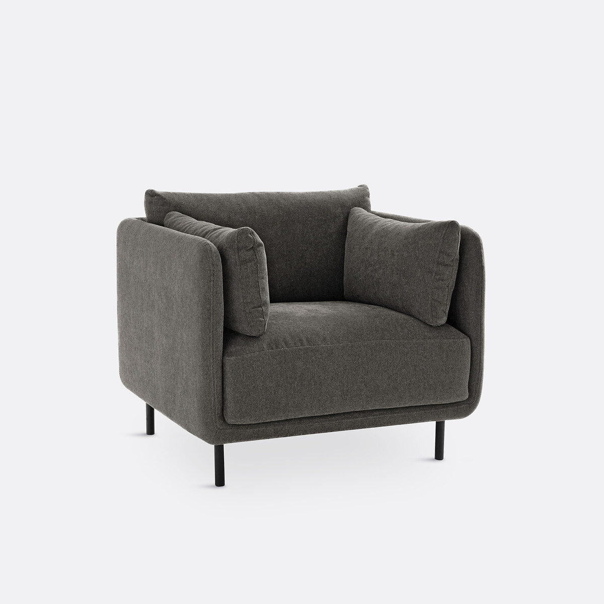 LA REDOUTE INTERIORS<br>Poltrona, tecido texturizado, Victor