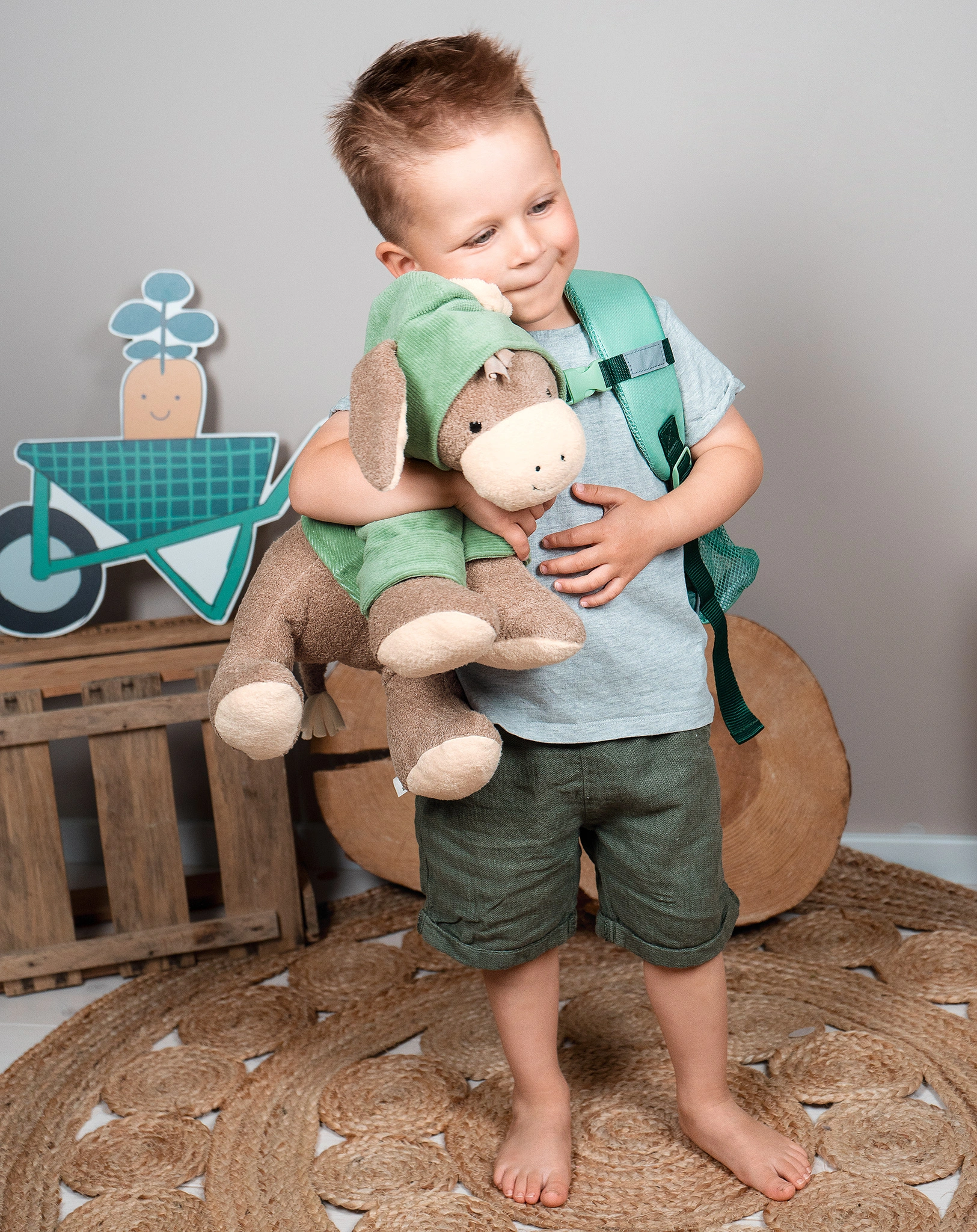 Kuscheltier STERNCHEN EMMILIUS (35 cm) in grün