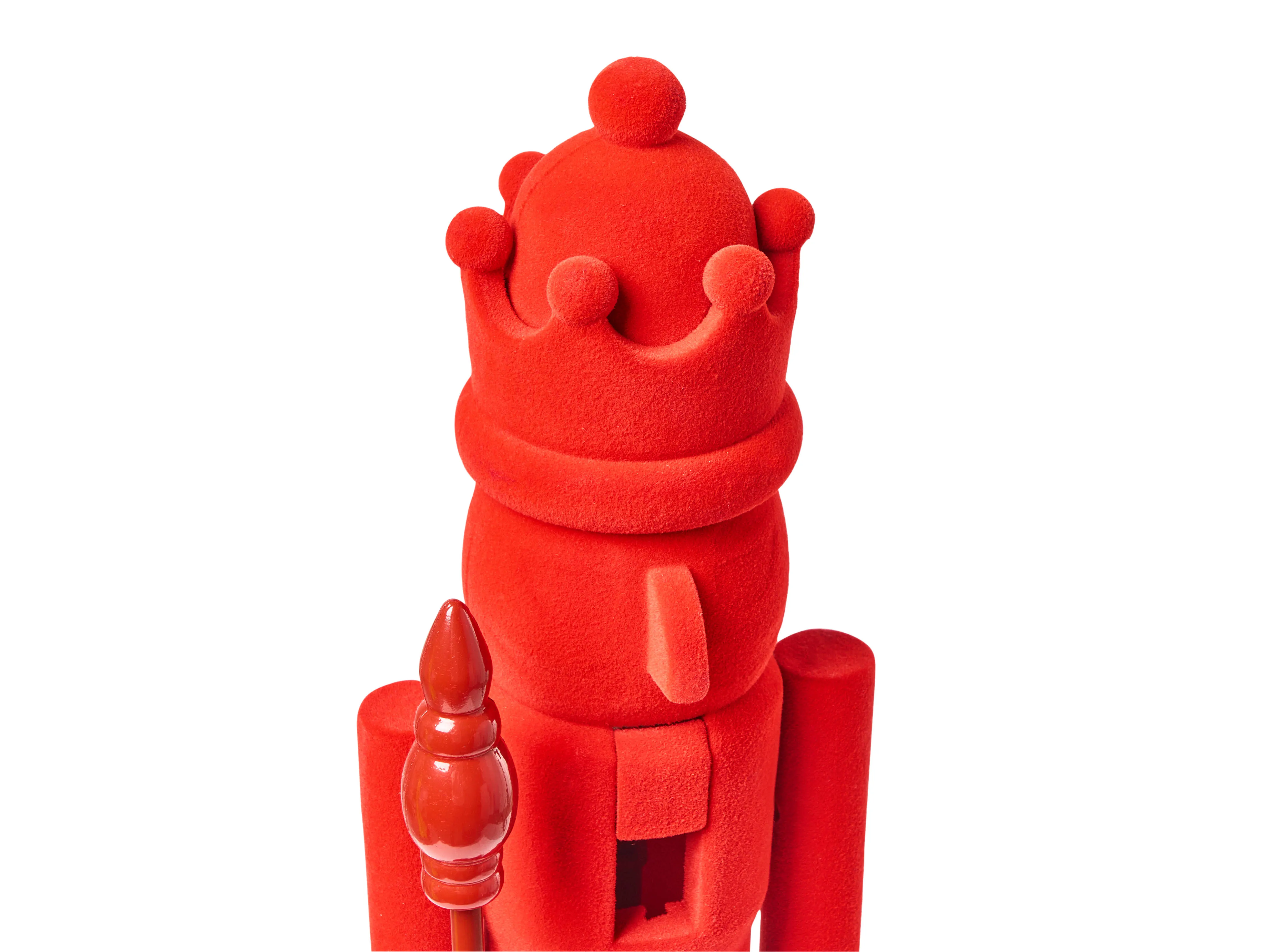Set van 2 figuren FLATEY Notenkraker 40 cm Rood