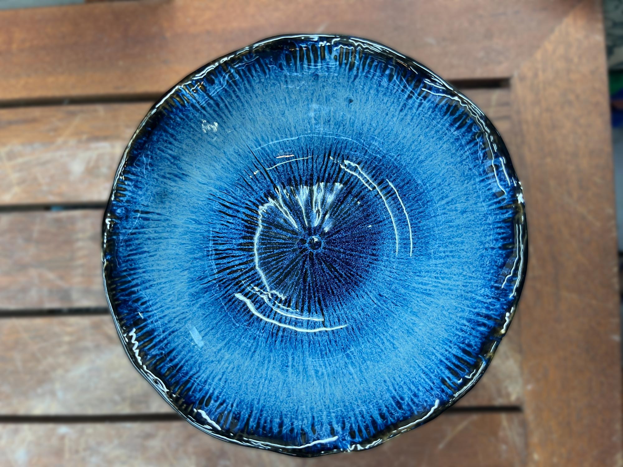 Schale 'Lotusblatt', blau, Ø 15,5 cm, H 7 cm zu 11,80