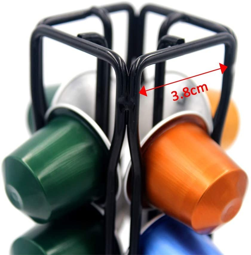 Nespresso Kaffeekapsel Halterung für 40 Kapseln - Schwarz