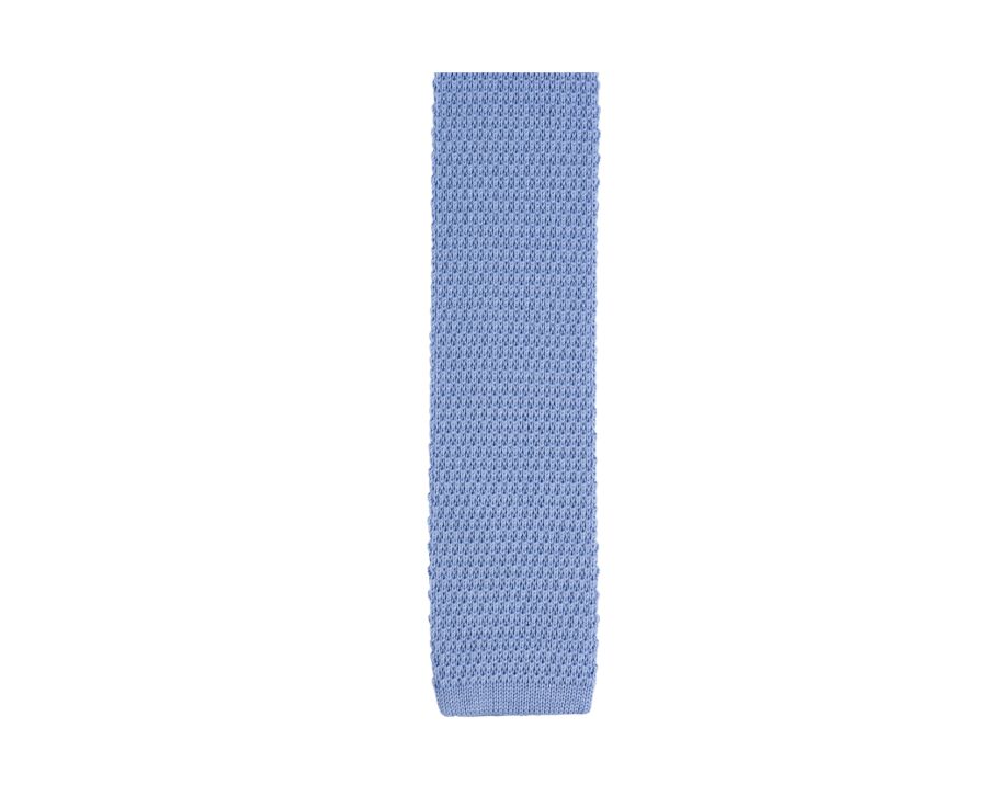 Cravate tricot homme Bleu Ciel