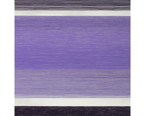 Lichtblick dubbel rolgordijn, zonder boren, violet-paars-wit, 45x150 cm, inclusief klembeugels