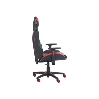 Fauteuil gamer ONLINE - accoudoirs réglables - enceintes intégrées - noir et rouge