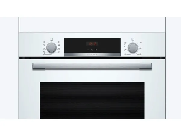 Bosch Serie | 4 HBA534BW3 - Ovn - til indbygning - niche - bredde: 56 cm - dybde: 55 cm - højde: 58.5 cm - med selv-rengøring - Klasse A  - hvid