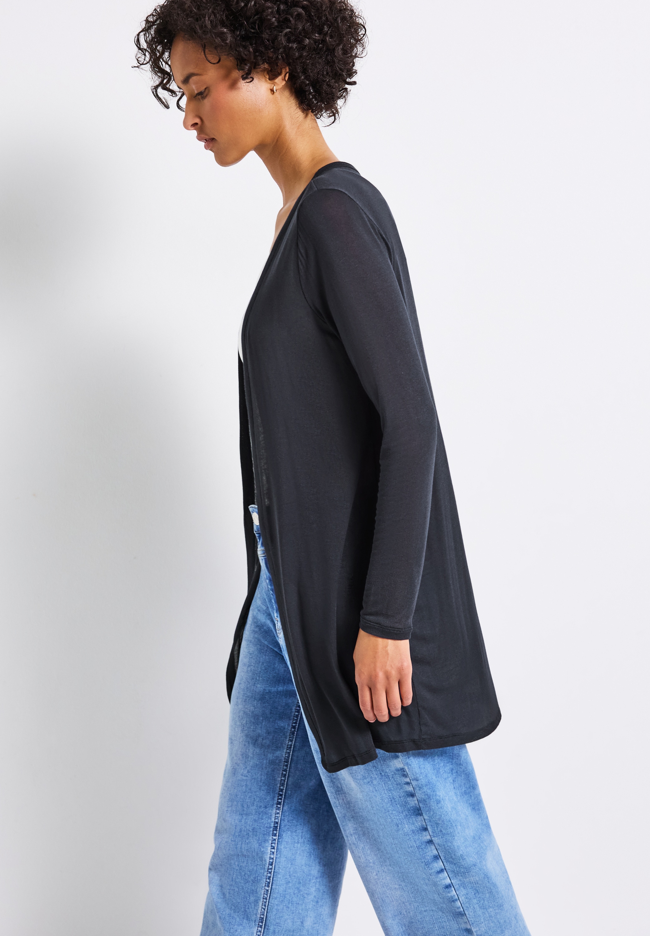 STREET ONE Shirtjacke ohne Verschluss