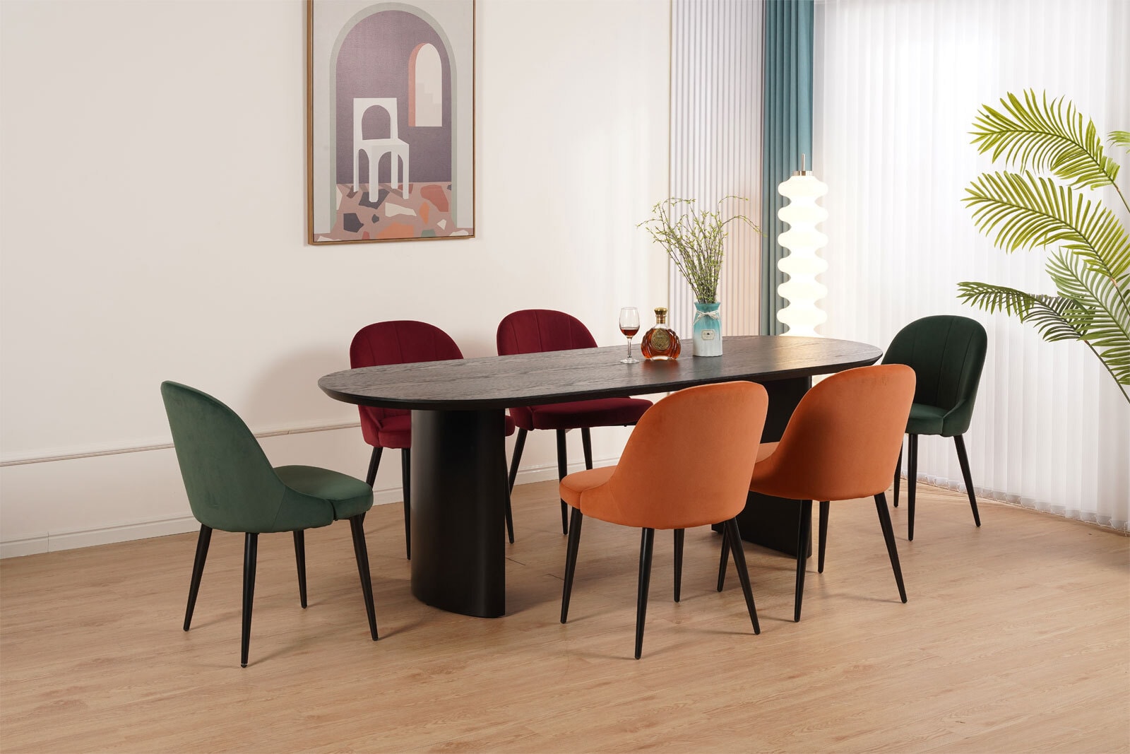 Esszimmerstuhl MARIS II 2er Set hellrot