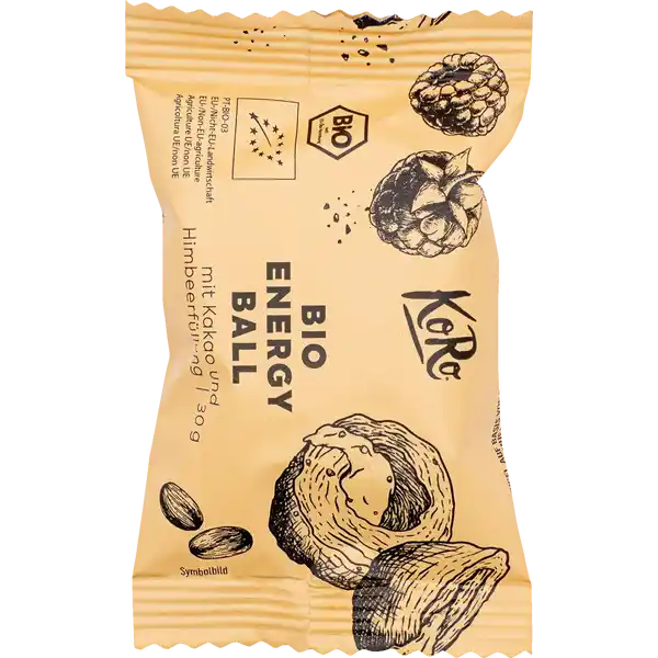Bio Energy Ball Kakao und Himbeerfüllung