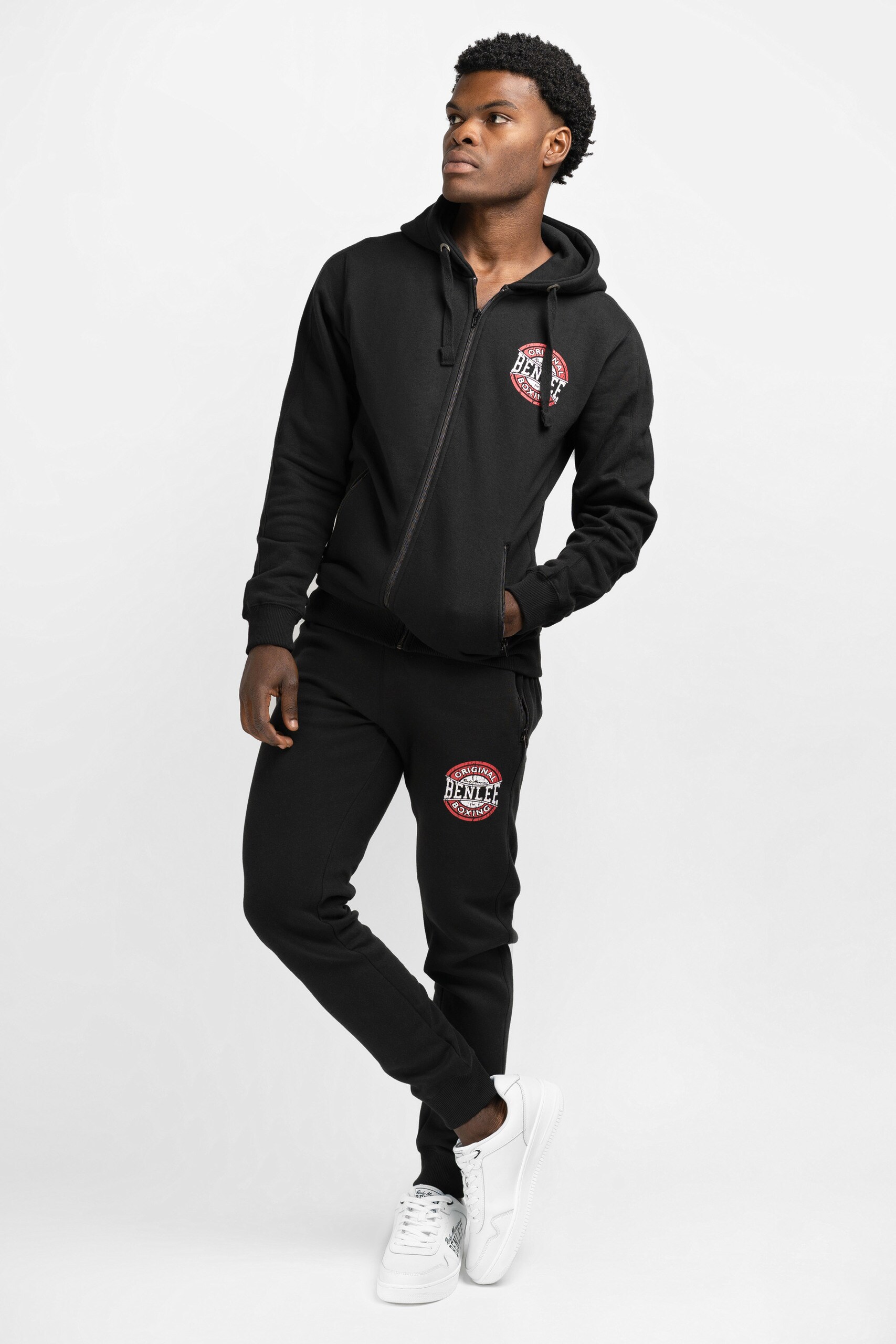 BENLEE Herren Kapuzensweatjacke mit Reißverschluss schmale Passform KINGS