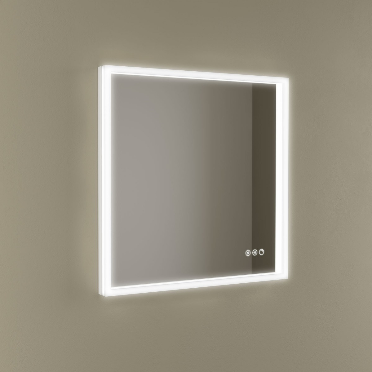 Muebles Navé spiegel vierkant met verlichting en verwarming 60cm