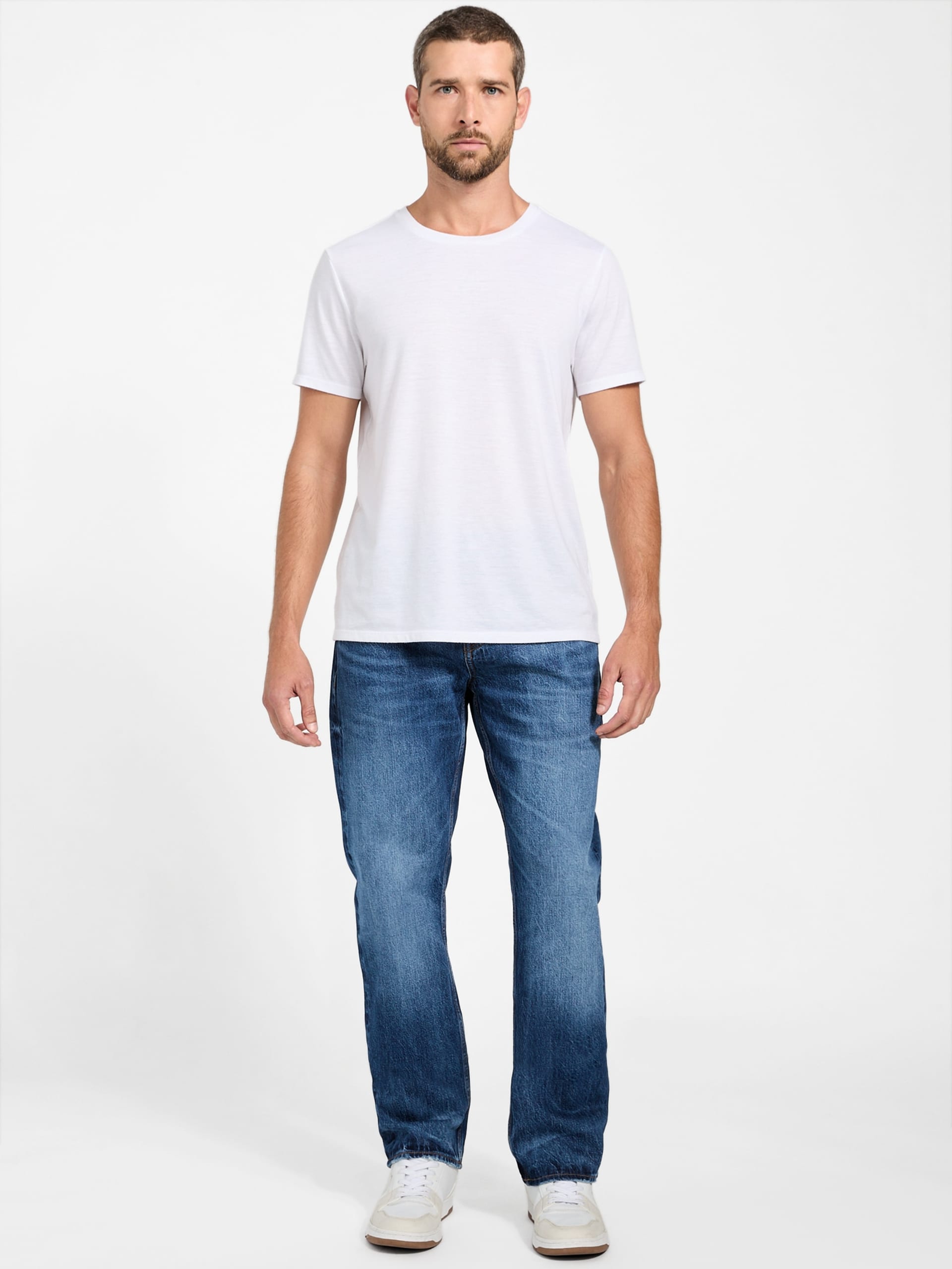 Calça jeans reta slim fit Angels