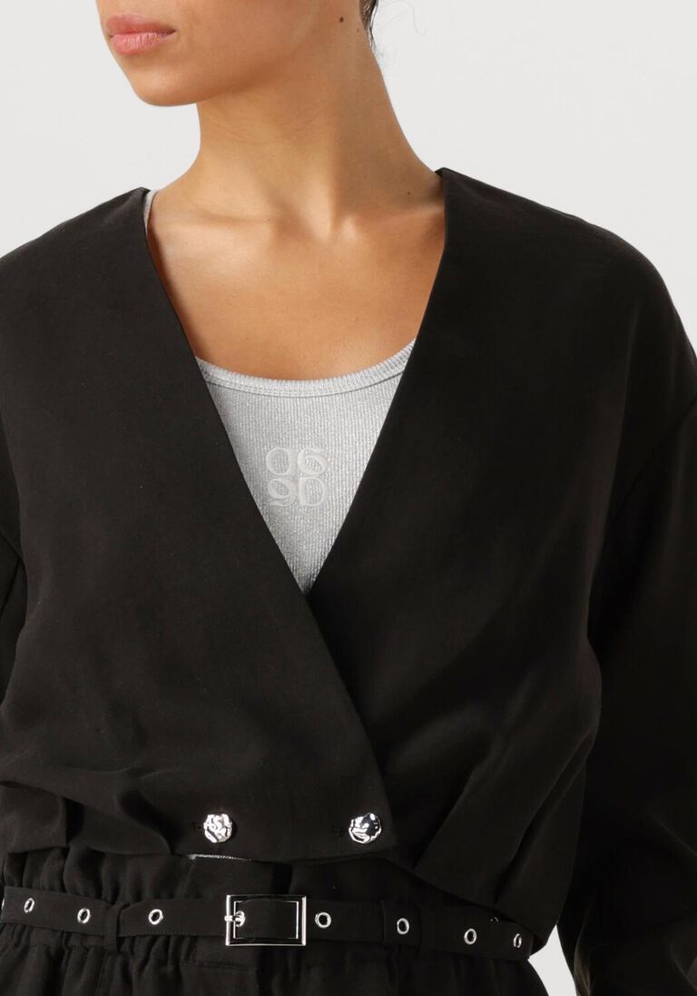 zwarte dante6 teddy jas lonza pleated bomber jacket
