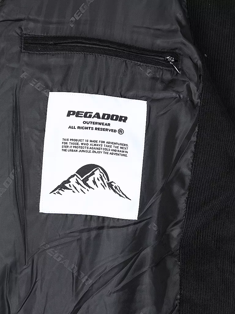 PEGADOR Steppjacke schwarz