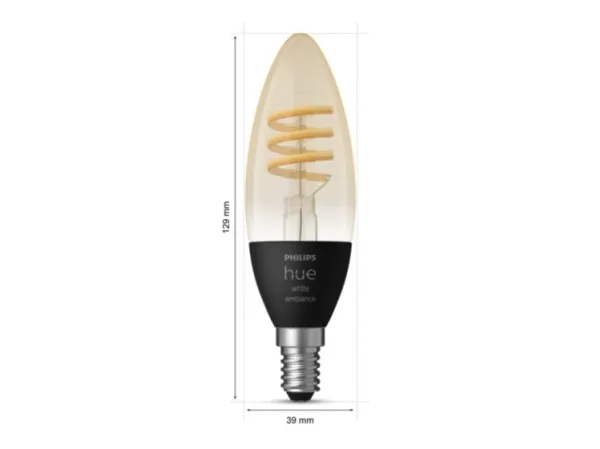 Philips Hue White ambiance Filament Kerte - E14 pære