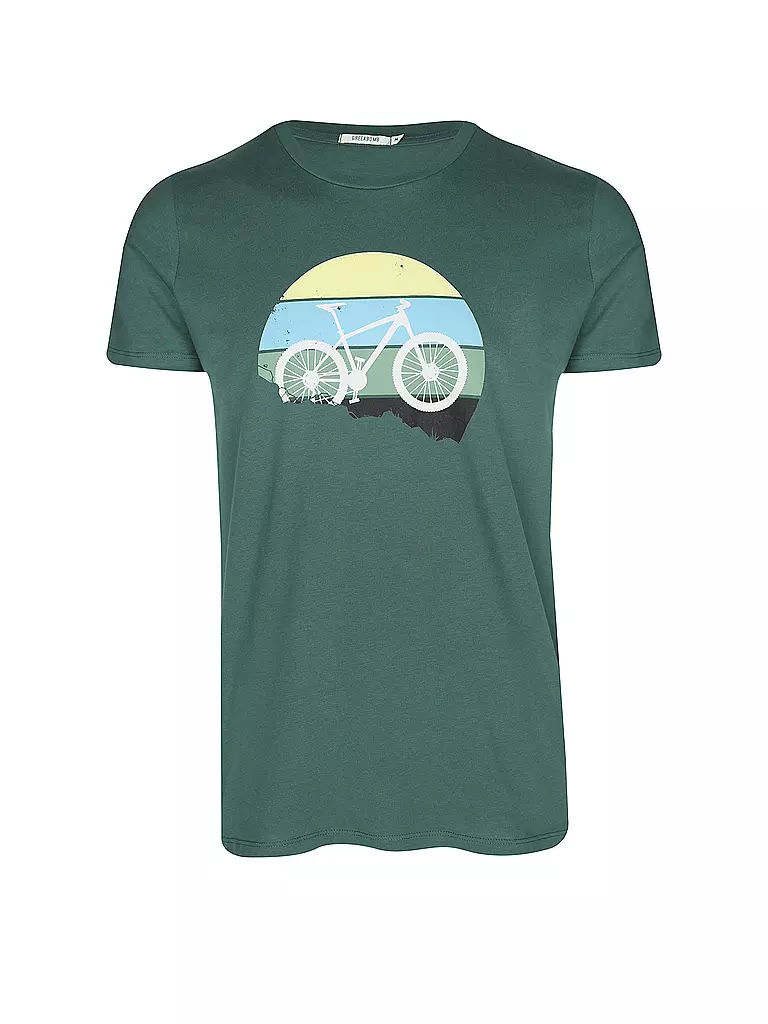 GREENBOMB T-Shirt GUIDE BIKE DOWNHILL grün