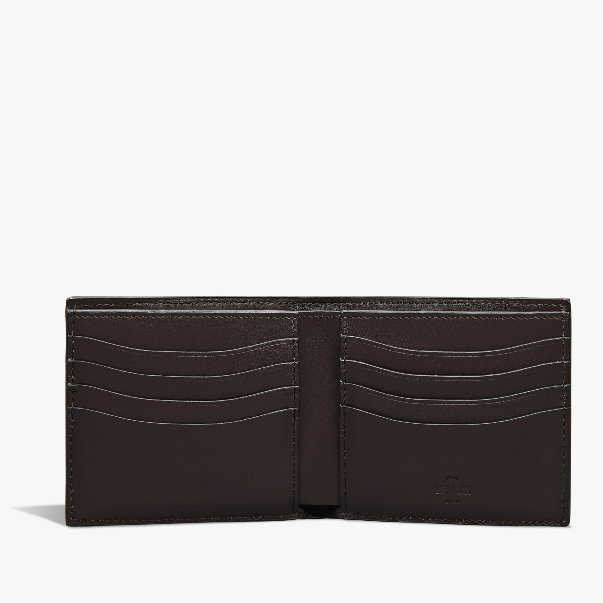 Portefeuille Makore En Cuir Scritto