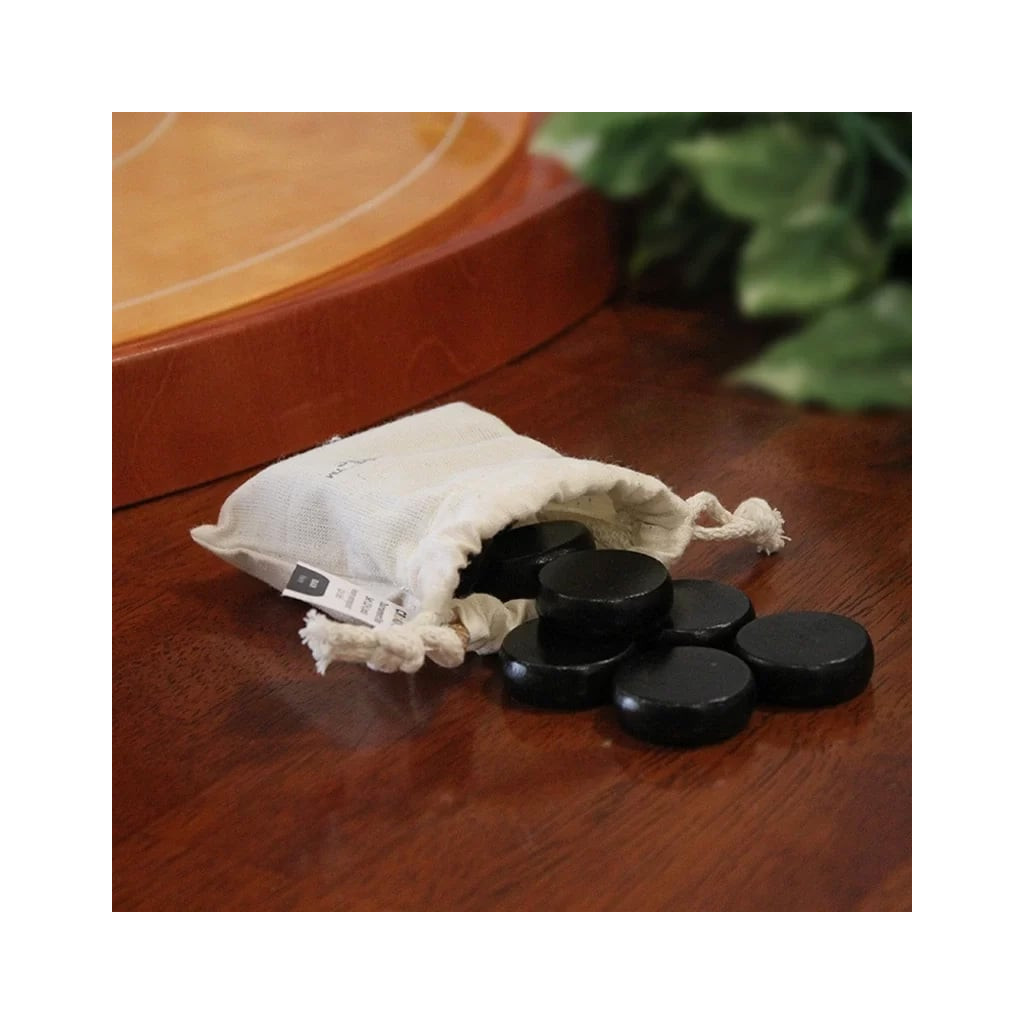 Ensemble de palets Woodestic Crokinole Tournament (Noir)