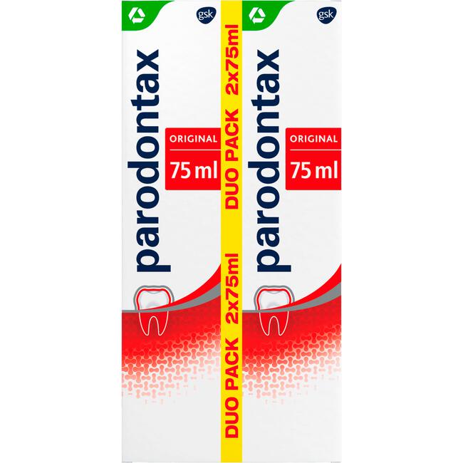 Parodontax Original Dagelijkse Tandpasta Tegen Bloedend Tandvlees 2x75 ML