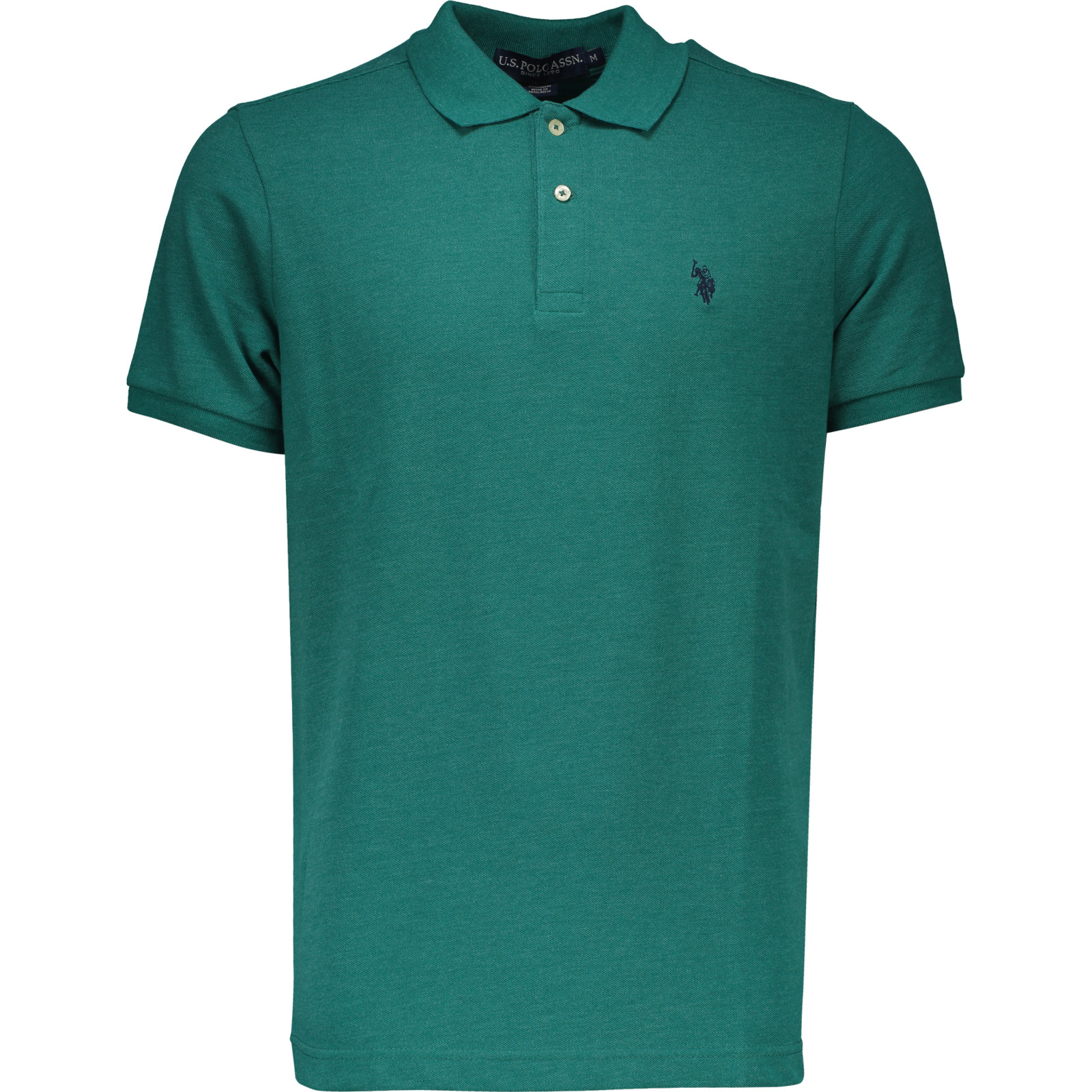 U.S. Polo Assn. Herren-Poloshirt uni Pique XXL, dunkelgrün
